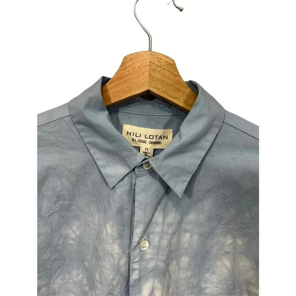 Nili Lotan Ambrose Tie Dye Cotton Button Up Top Size XS - Picture 7 of 9